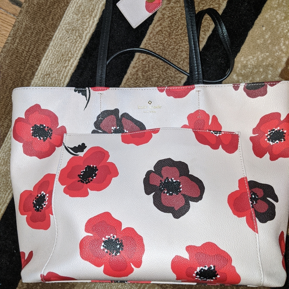 Kate Spade Pink poppy tote